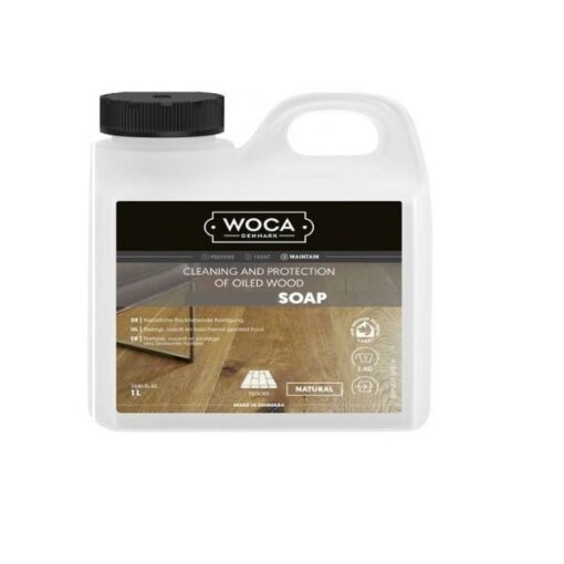 Vloer onderhouden met Woca Natural Soap